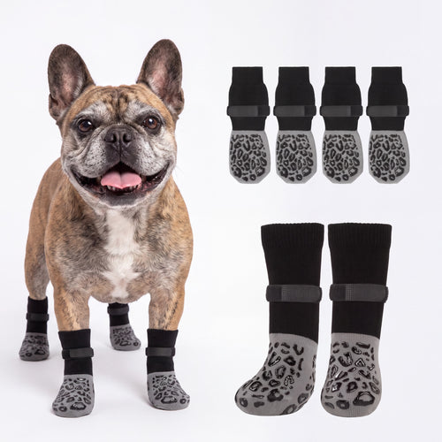 NorthPup Non-Slip Socks on a French Bulldog